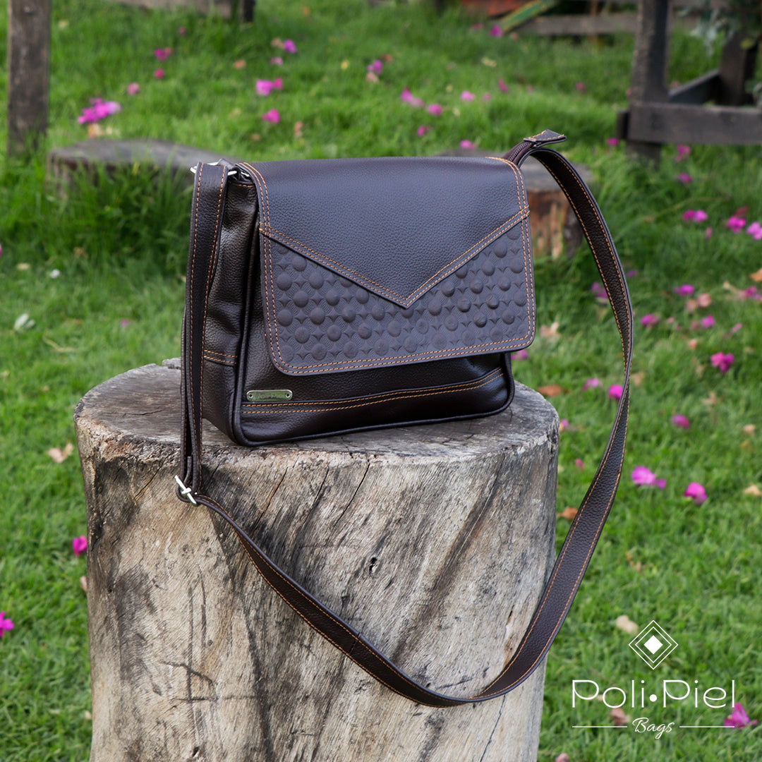 Ámbar: Bolso en cuero manos libres
