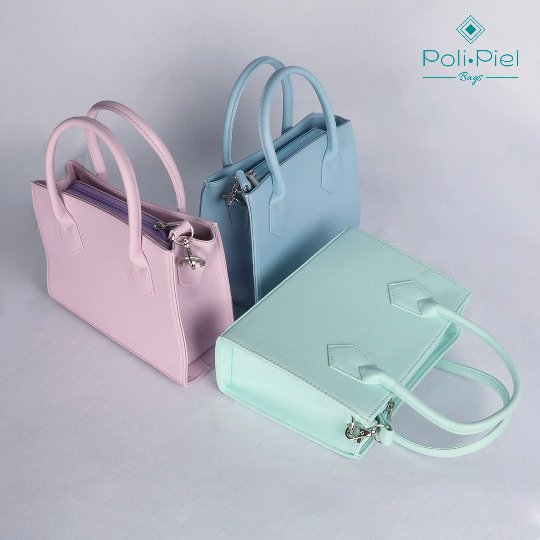 Pink: bolso pastel en microfibra para un look delicado y moderno