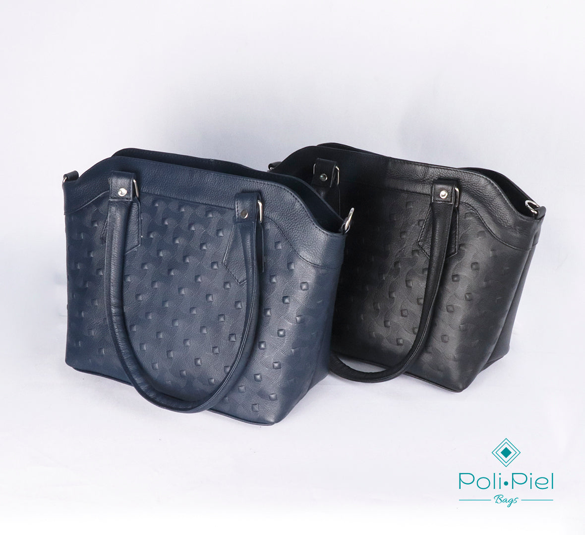 Zircón: bolso amplio de cuero con diseño sobrio y textura distintiva