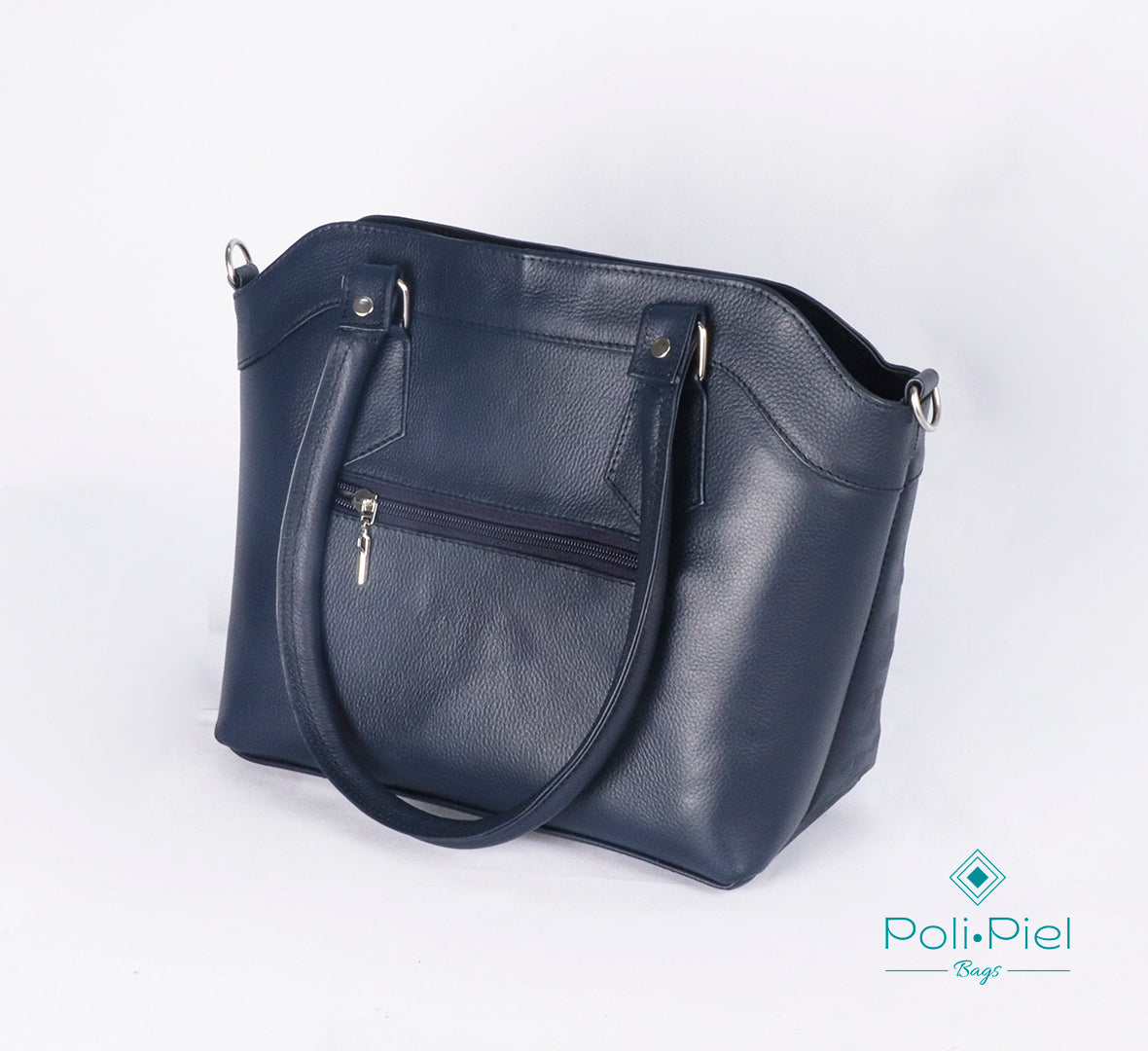 Zircón: bolso amplio de cuero con diseño sobrio y textura distintiva